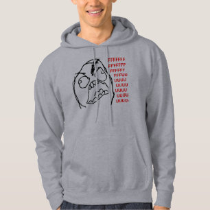 Rage Guy Angry Fuu Fuuu Rage Face Meme Hoodie
