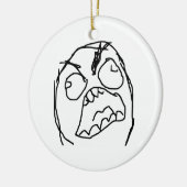 Rage Guy Angry Fuu Fuuu Rage Face Meme Keramisch Ornament (Links)
