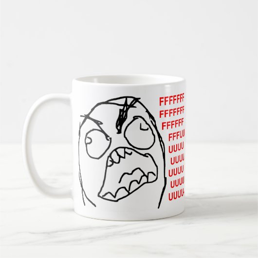 Rage Guy Angry Fuu Fuuu Rage Face Meme Koffiemok (Links)