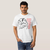 Rage Guy Angry Fuu Fuuu Rage Face Meme T-shirt (Voorkant volledig)