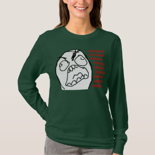 Rage Guy Angry Fuu Fuuu Rage Face Meme T-shirt