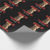 Rage is Consuming Me Schattige Kitten Cat, Funny F Cadeaupapier (Hoek)