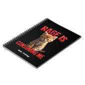 Rage is Consuming Me Schattige Kitten Cat, Funny F Notitieboek (Linkerzijde)