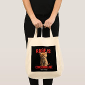 Rage is Consuming Me Schattige Kitten Cat, Funny F Tote Bag (Voorkant (product))