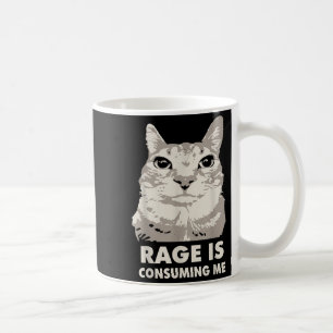 Rage is het consumeren van me Angry Cat Meme sarca Koffiemok