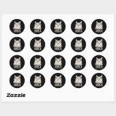 Rage is het consumeren van me Angry Cat Meme sarca Ronde Sticker (Vel)