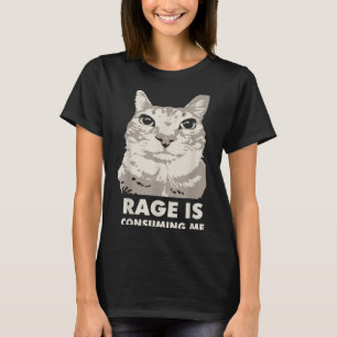Rage is het consumeren van me Angry Cat Meme sarca T-shirt