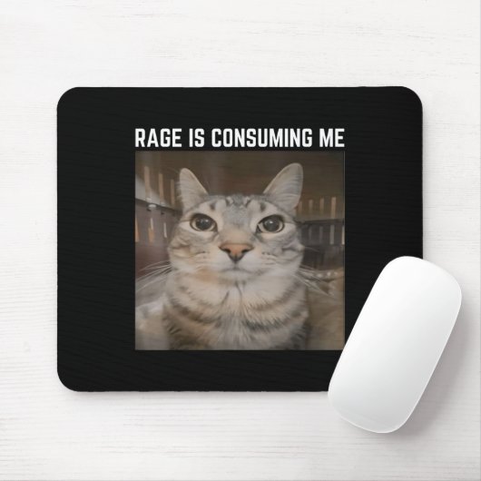 Rage is het consumeren van me meme kat meme vreemd muismat (Met muis)