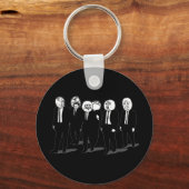 rage komische meme loopt door sleutelhanger (Voorkant)