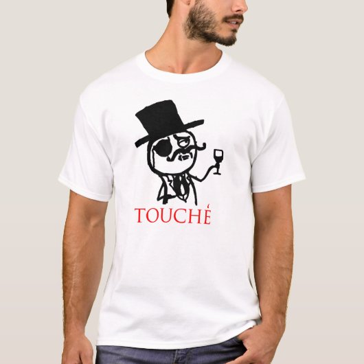RAGE meme touche face T-shirt (Voorkant)