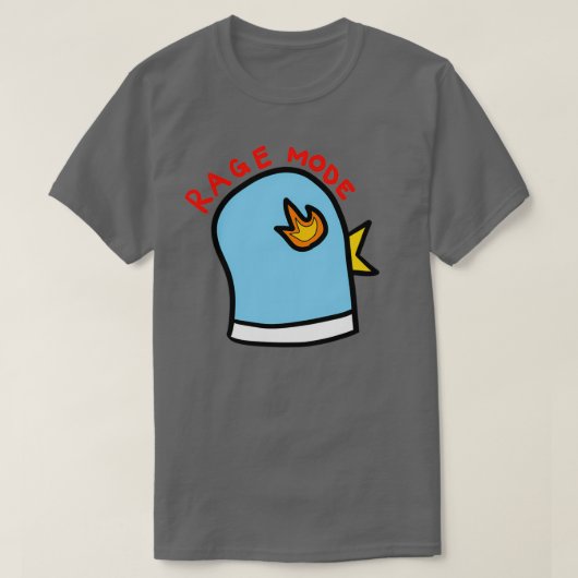Rage Mode blauwe duif T-shirt (Design voorkant)