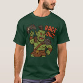 Rage Quit Funny D&D Orc T-shirt (Voorkant)