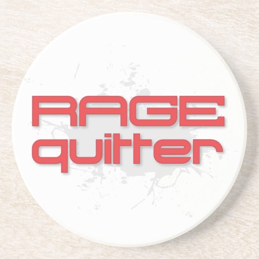Rage Quitter Gamer Zandsteen Onderzetter (Voorkant)