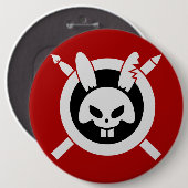Rage Rabbit Brand Logo Button (Voorkant /achterkant)