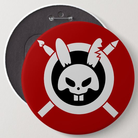 Rage Rabbit Brand Logo Button (Voorkant /achterkant)