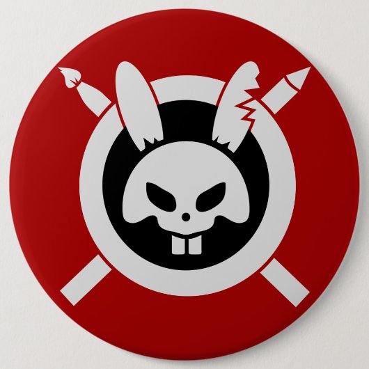 Rage Rabbit Brand Logo Button (Voorkant)