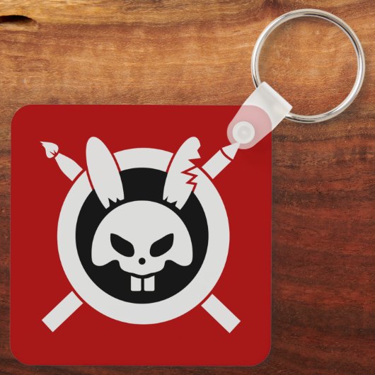 Rage Rabbit Logo Sleutelhanger (Achterkant)