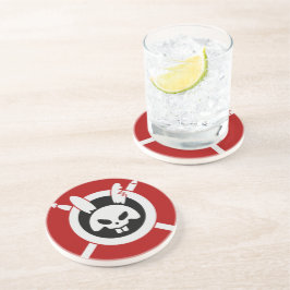 Rage Rabbit Logo Zandsteen Onderzetter