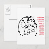 Rage Troll Briefkaart (Voorkant / Achterkant)