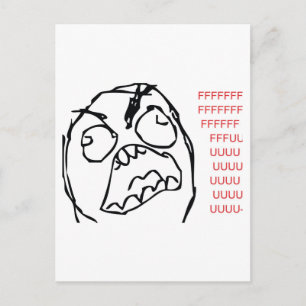 Rage Troll Briefkaart