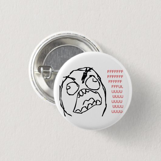 Rage Troll Ronde Button 3,2 Cm (Voorkant /achterkant)