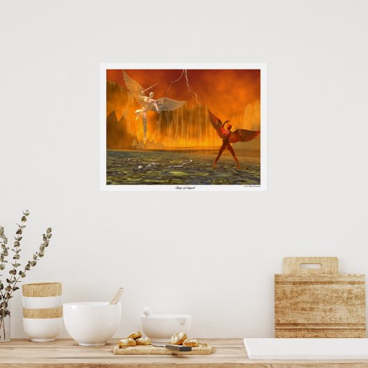 Rage van Angels Poster (Keuken)
