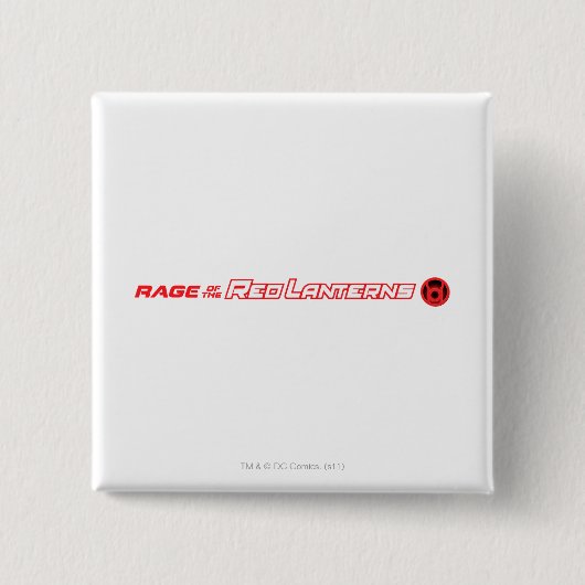 Rage van de Rode Lantaarns Vierkante Button 5,1 Cm (Voorkant)