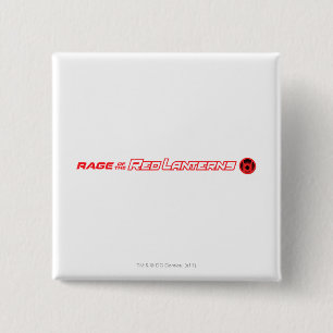 Rage van de Rode Lantaarns Vierkante Button 5,1 Cm