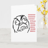 Rage vent fuuu fuuuu kaart (Gele Bloem)