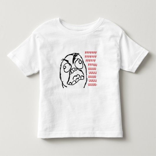 Rage vent fuuu fuuuu kinder shirts (Voorkant)