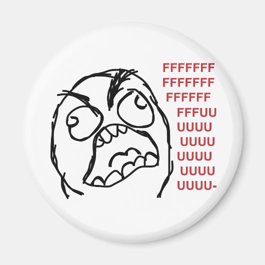 Rage vent fuuu fuuuu magneet (Voorkant)