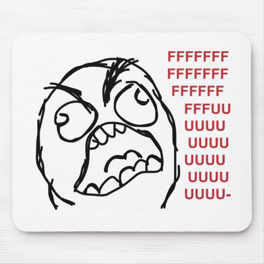 Rage vent fuuu fuuuu muismat (Voorkant)