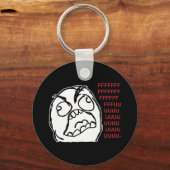 Rage vent fuuu fuuuu sleutelhanger (Voorkant)