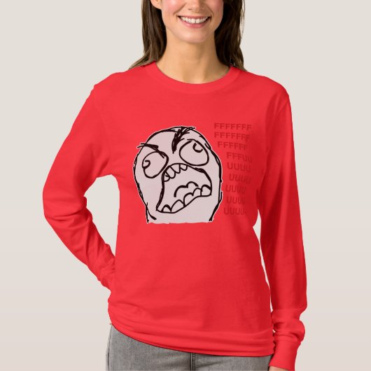 Rage vent fuuu fuuuu t-shirt (Voorkant)