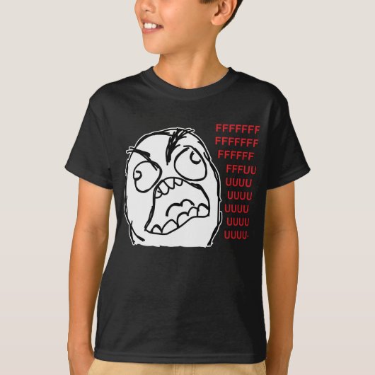 Rage vent fuuu fuuuu t-shirt (Voorkant)