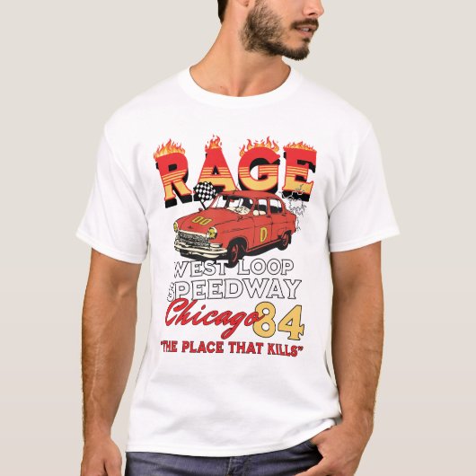Rage West loop Speedway Chicago Racing T-shirt (Voorkant)