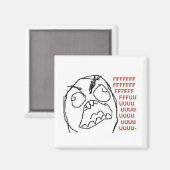Rageguy fridgemagnet magneet (Voorkant / Achterkant)