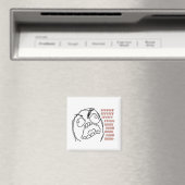 Rageguy fridgemagnet magneet (Insitu (Vaatwasser))