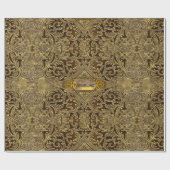 Ragenhild Elegant Gothic Monogram Baroque Cadeaupapier (Vlak)