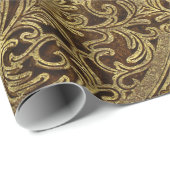 Ragenhild Elegant Gothic Monogram Baroque Cadeaupapier (Rol Hoek)