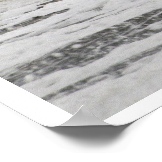 Ragerende Zeeen van orkaan Sandy Poster (Hoek)