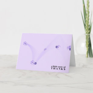 Ragfijne Paarse Bloemen Dank Je Kaart