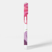 Ragfijne paarse bloempatroon Case-Mate iPhone case (Achterkant / Rechts)