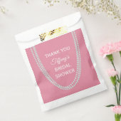 Ragfijne Roze Parels Bruidsfeest Bedankt Bedankzakje (Gezegeld)