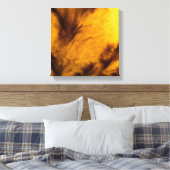 Ragfijne wolken - Goud Canvas Afdruk (Insitu (Slaapkamer))