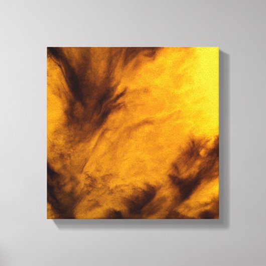 Ragfijne wolken - Goud Canvas Afdruk (Voorkant)