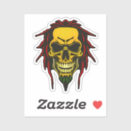 Raggae tot de dood sticker