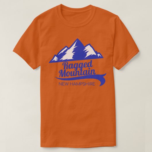 Ragged Bergski New Hampshire 1 T-shirt (Design voorkant)