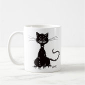Ragged Evil Black Cat Koffiemok (Links)