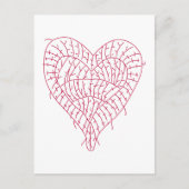 Ragged Heart White Briefkaart (Voorkant)